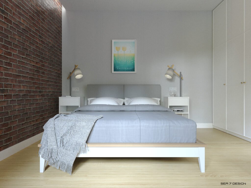 Sopot apartment for rent green mist bedroom