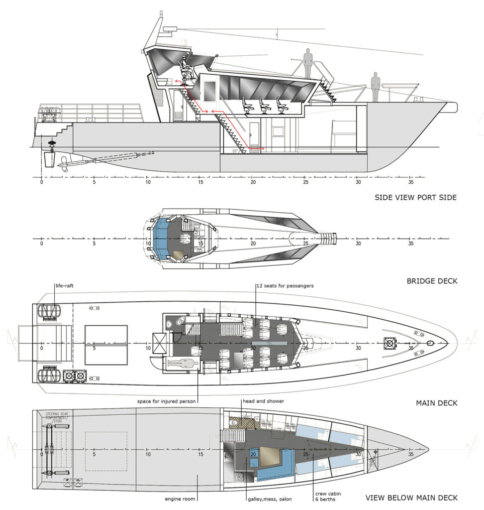 pilot vessel general arrangement plan