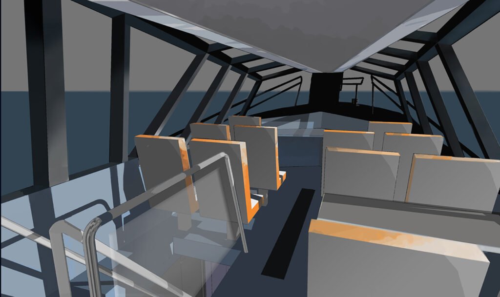 pilot vessel interior design passenger compartment