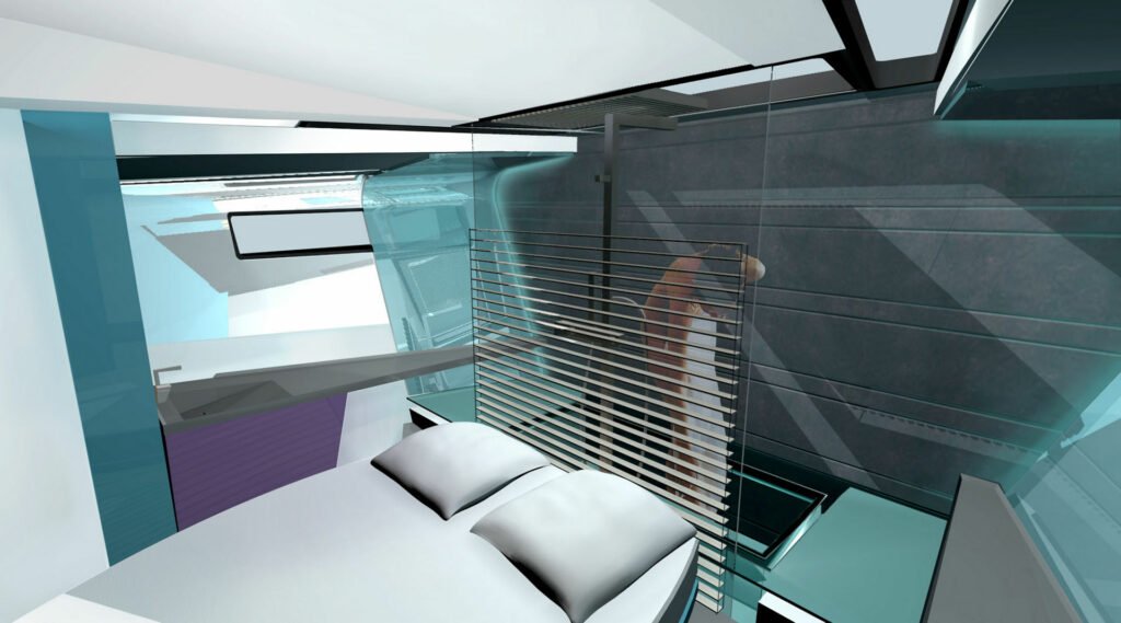 Tropical Sailing Yacht for Diving Interior desing Owner's Statefoom